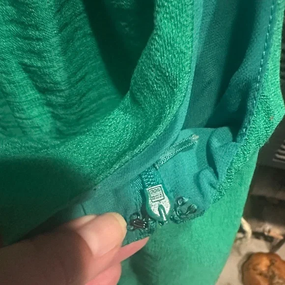 Banana Republic Teal Gathered Dress - Picture 5 of 7